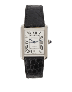 Cartier Tank Solo XL 31mm Watch,Stainless Steel,Silver,KD4PJT19,B/CERT,2*